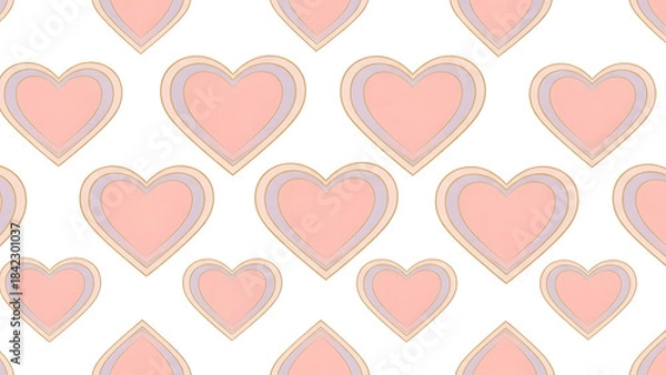 Obraz seamless heart pattern