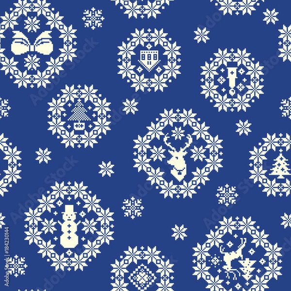 Fototapeta ノルディック柄,