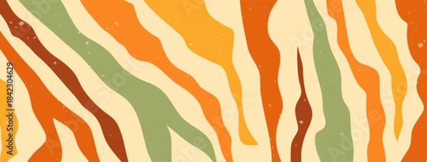 Fototapeta Zebra groovy color background with texture.