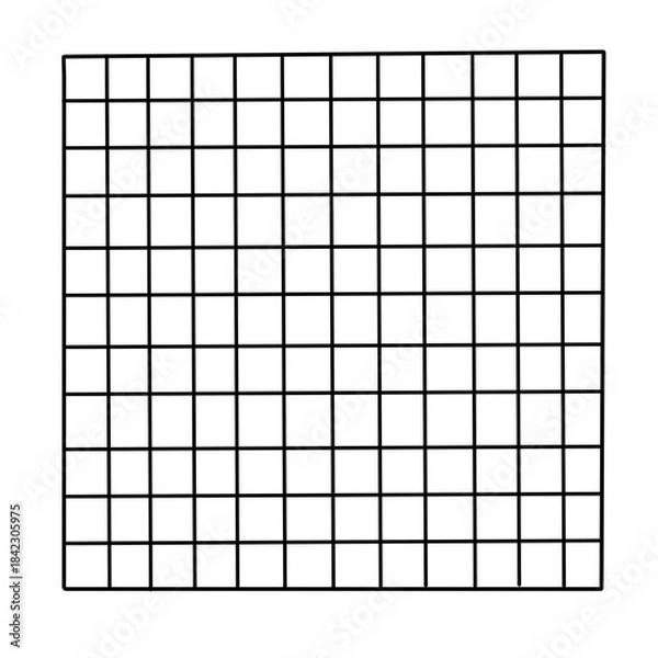 Obraz black and white squares columns, rows, cells, excel, 