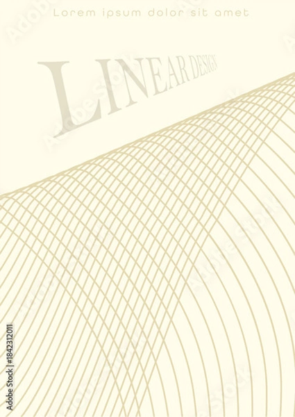 Obraz Wavy line design. Dynamic wave. Linear design element. Creative idea template