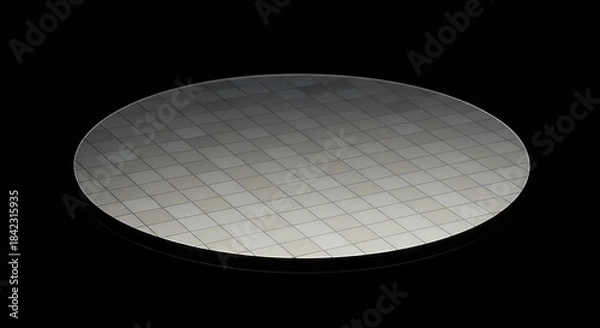 Fototapeta Highly purified and polished blank substrate wafer intended for complex solid state diffusion and surface analysis studies ,diffusion ,fabrication ,engineering