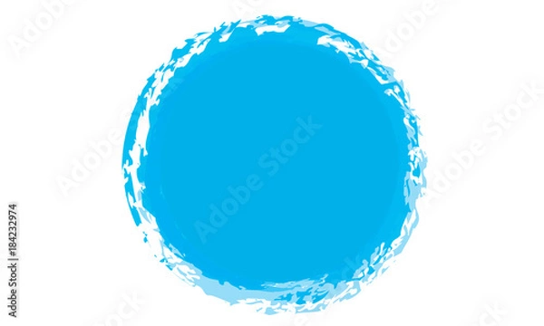 Obraz Blue icon circle
