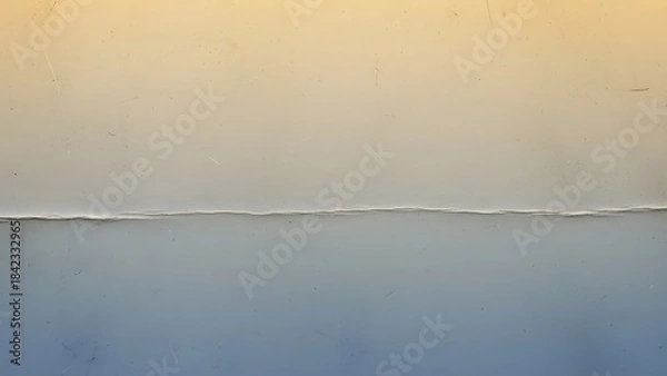 Obraz Horizontal Crack Across a Smooth Surface With Gradient Colors image photo
