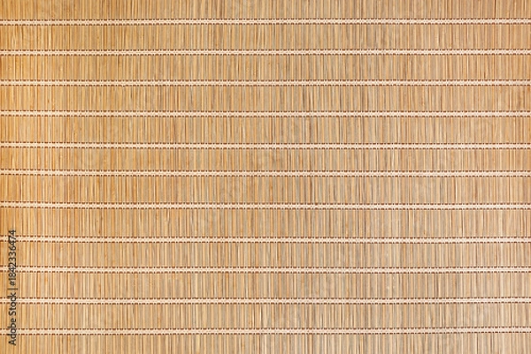 Obraz bamboo or wicker curtain weave texture background