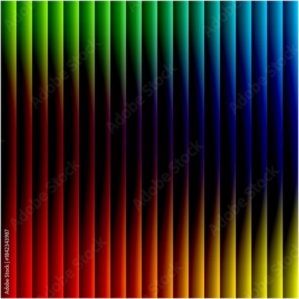 Fototapeta Vibrant Rainbow Spectrum Vertical Gradient Bars Abstract Pattern