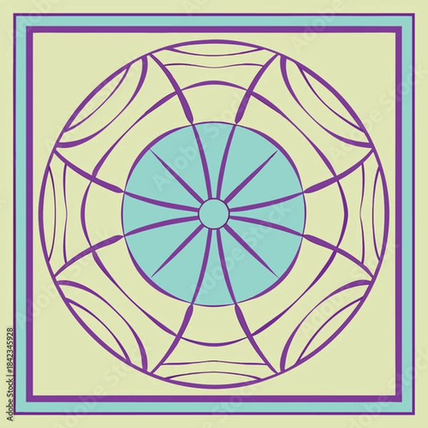 Fototapeta sphere-gradient-flows-seamlessly-in-liquid-background  