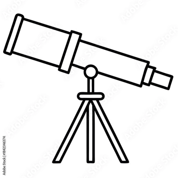 Fototapeta Telescope-icon. 
