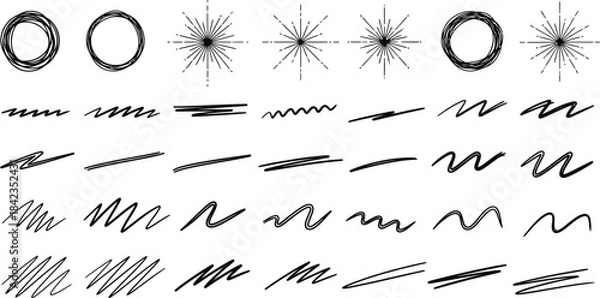 Obraz abstract arrow vector illustration set icon collection design 