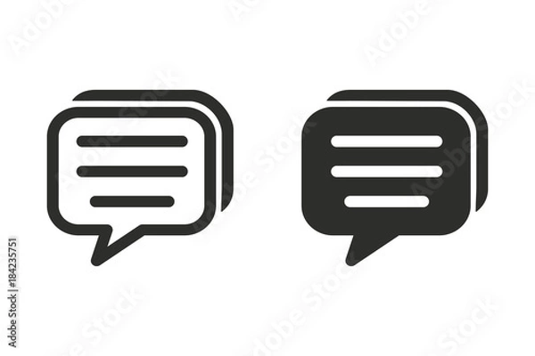 Obraz Chatting vector icon.