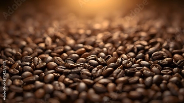 Fototapeta  coffee beans as the background