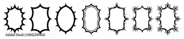 Fototapeta vector illustration frame PNG isolated on transparent background