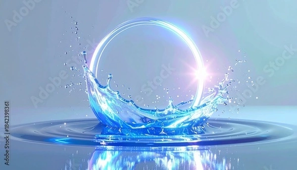 Obraz 瑞々しい水の輪