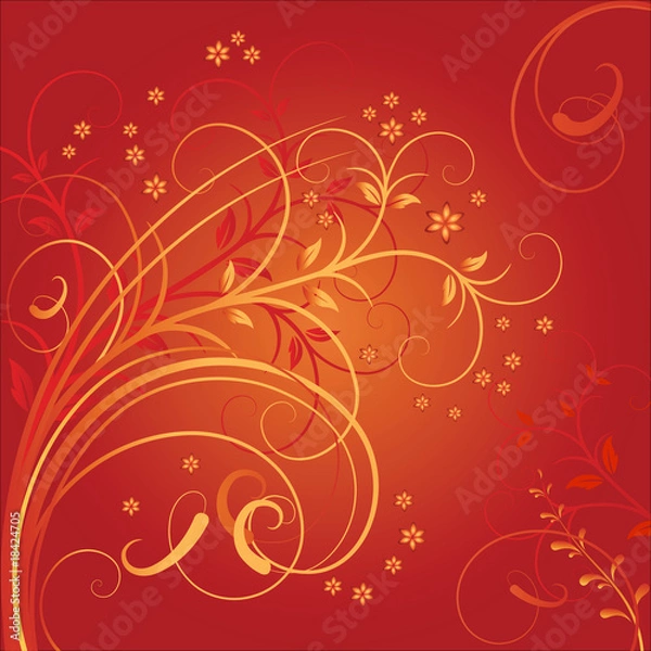 Fototapeta background with a flower composition