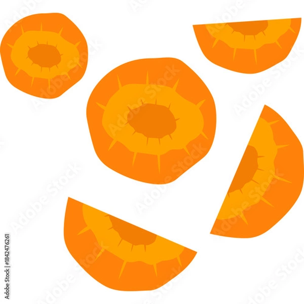 Obraz Sliced carrots