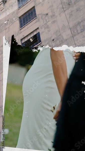 Obraz Vertical Paper Cut Transition 08