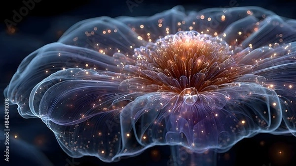 Obraz Sci Fi Hologram Abstract Grid