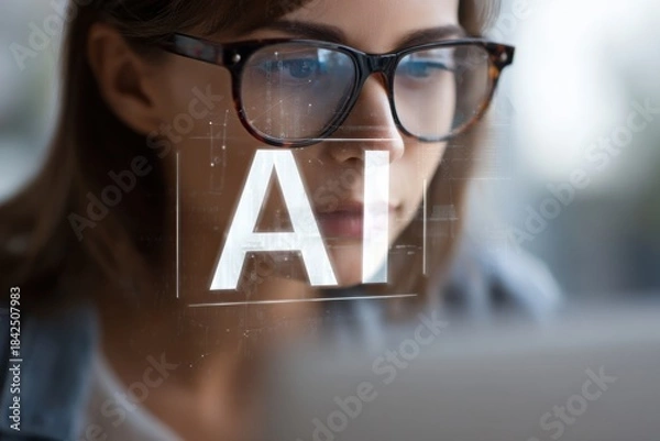 Obraz Professional Using Artificial Intelligence Tools