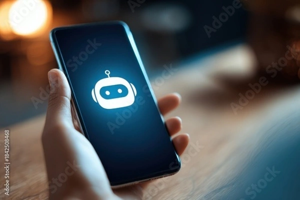 Obraz Professional Engaging in AI-Driven Chat