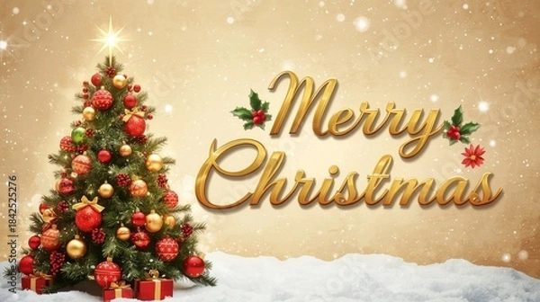 Obraz christmas greeting card