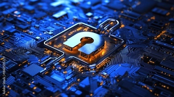 Fototapeta Cyber Security Concept Background