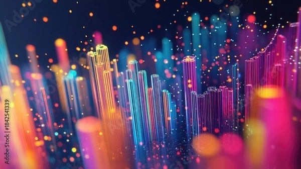 Obraz Data Visualization for Communication, data visualization for communication in data science with an image depicting colorful charts