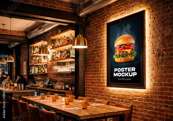 Obraz Bar Poster Mockup