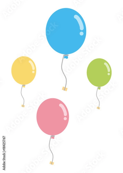 Obraz 空を飛ぶ風船