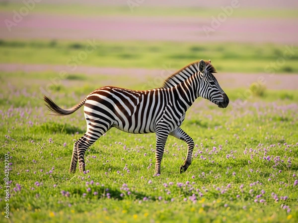 Obraz zebra in the grass