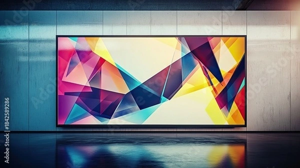 Obraz A whiteboard with a glossy finish