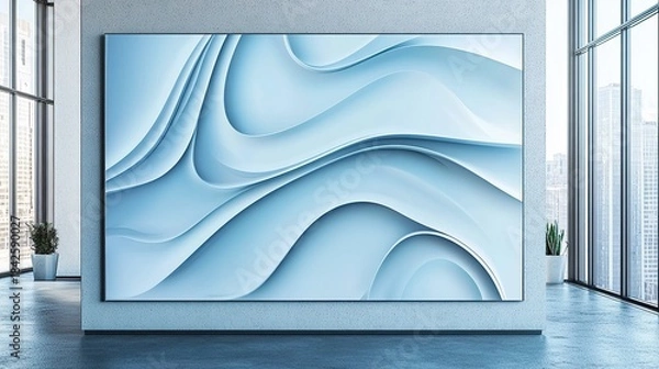 Obraz A whiteboard with a sleek