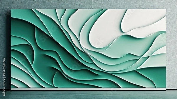 Obraz A whiteboard with a sleek