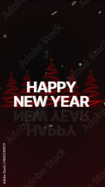 Obraz Vertical New Year Countdown 03