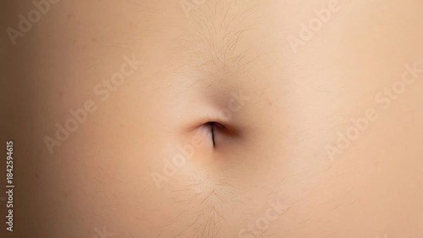 Obraz Close-up of a navel or belly button, showing skin texture and depth