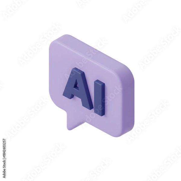 Fototapeta Bubble chat AI