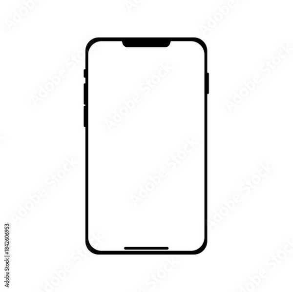 Obraz Minimalist Smartphone Frame Mockup