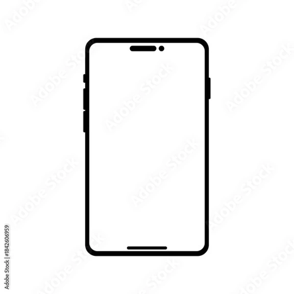 Obraz Minimalist Smartphone Frame Mockup