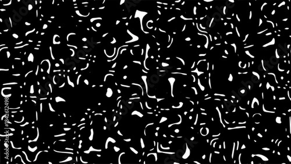 Obraz Abstract Monochrome Distorted Shape Liquid Pattern Texture Wallpaper