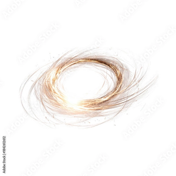 Obraz Vibrant swirling light forms a mesmerizing circular pattern