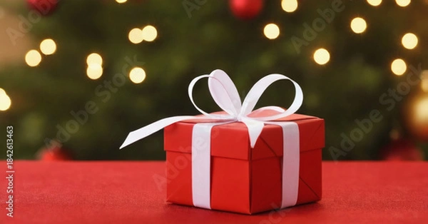 Obraz Christmas background with gift