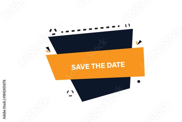 Obraz Print Button, web template, save the date, banner label, vector symbol.


