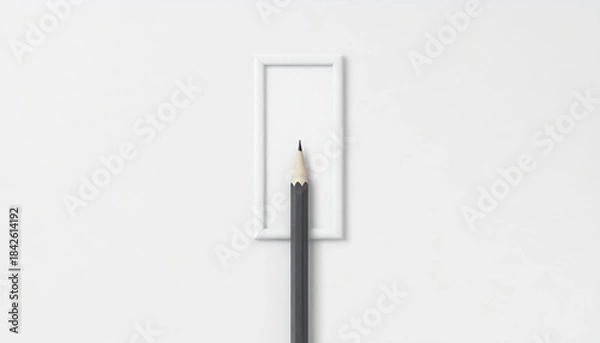Obraz 鉛筆のモックアップ写真