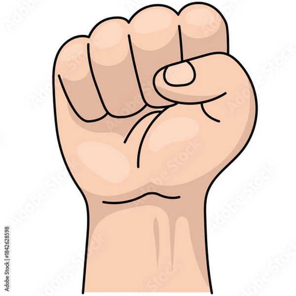 Obraz Illustration of a Clenched Fist