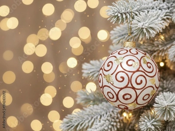 Fototapeta Weihnachtskugel.Christbaumkugel