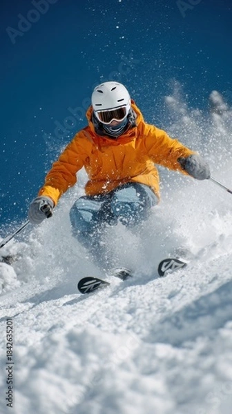 Obraz Skier in Motion