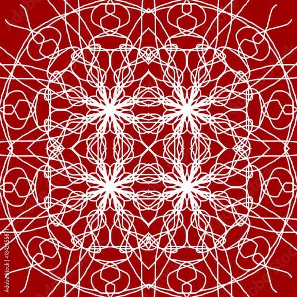 Obraz Seamless Christmas snowflake pattern. Christmas texture. New Year's snowflake texture Merry Christmas. Happy New Year.