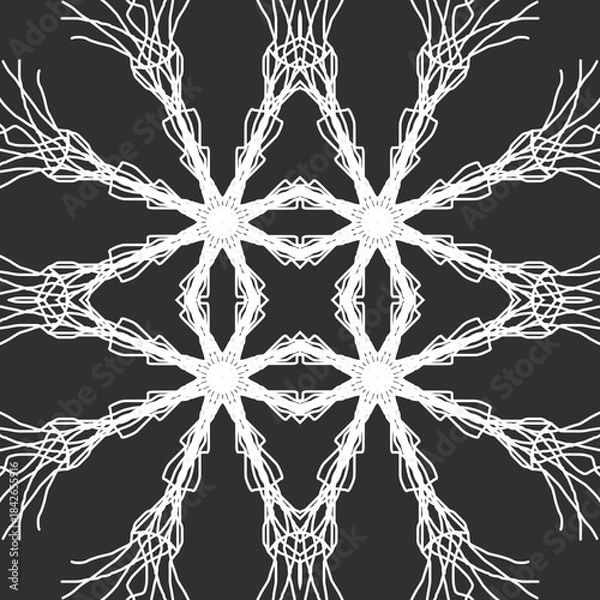 Obraz Seamless Christmas snowflake pattern. Christmas texture. New Year's snowflake texture Merry Christmas. Happy New Year.