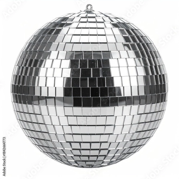 Obraz Reflective disco ball made of tiny square mirrors