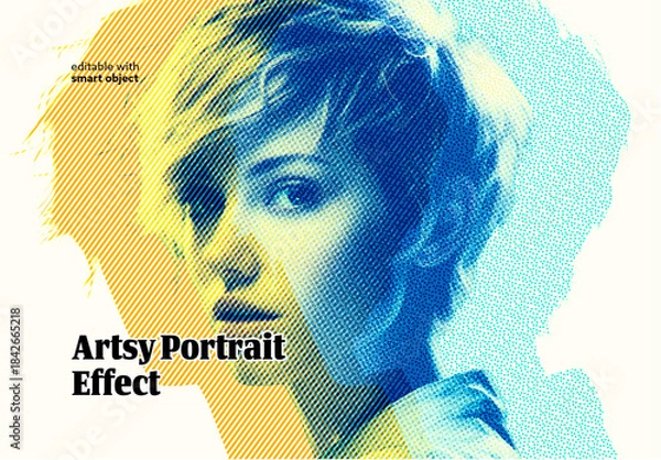 Obraz Artsy Portrait Photo Effect