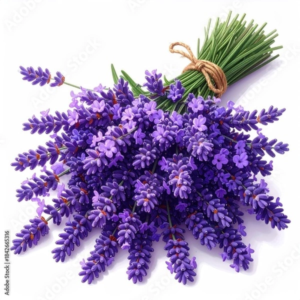 Obraz Lavender bunch tied with twine, angled